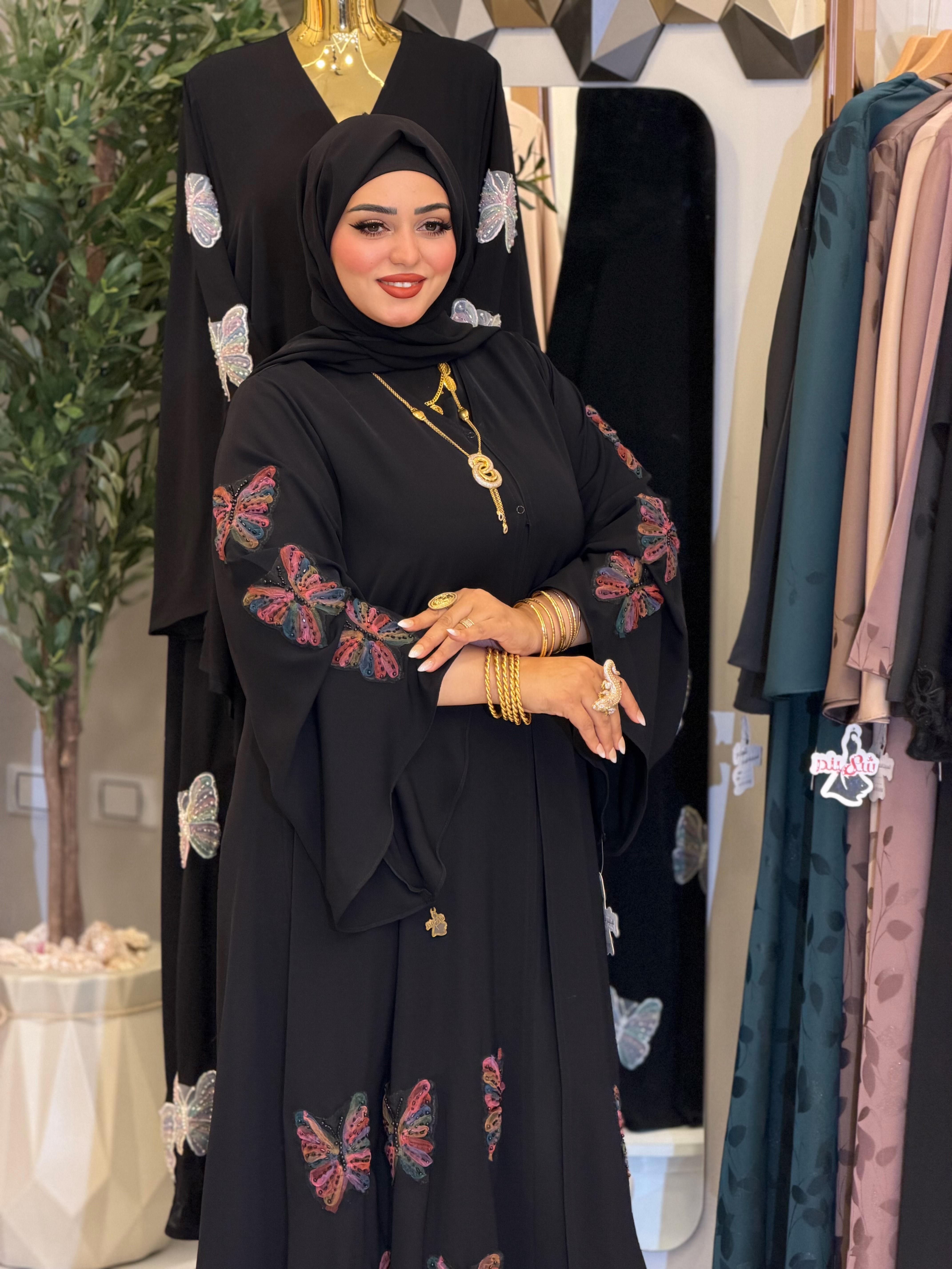 عبايه فراشه اوبن قطعتين 